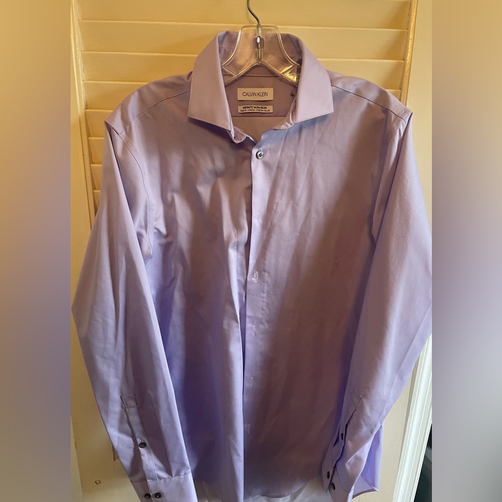Lavender Calvin Klein dress shirt